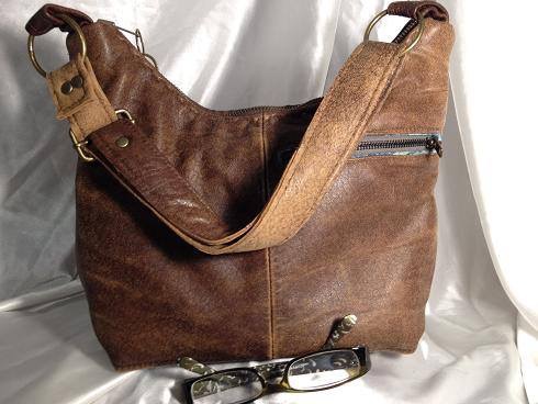 Repurposed Brown leather | Fiddlebug Bags