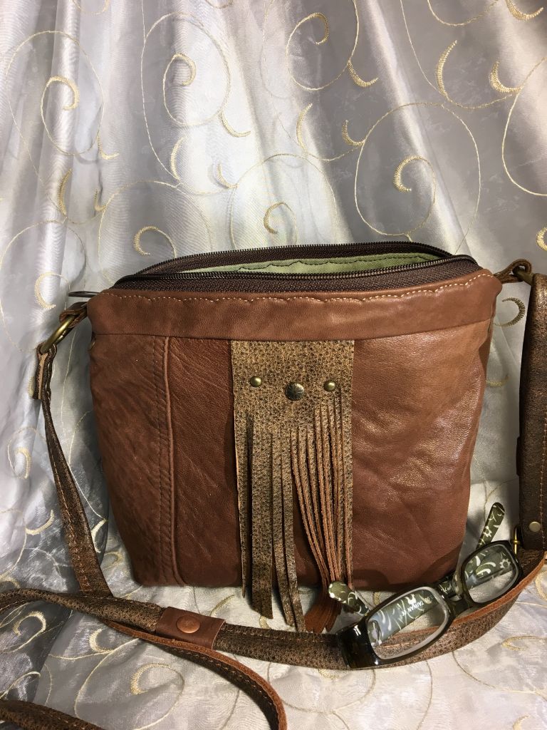 Brown Repurposed Leather | Fiddlebug Bags